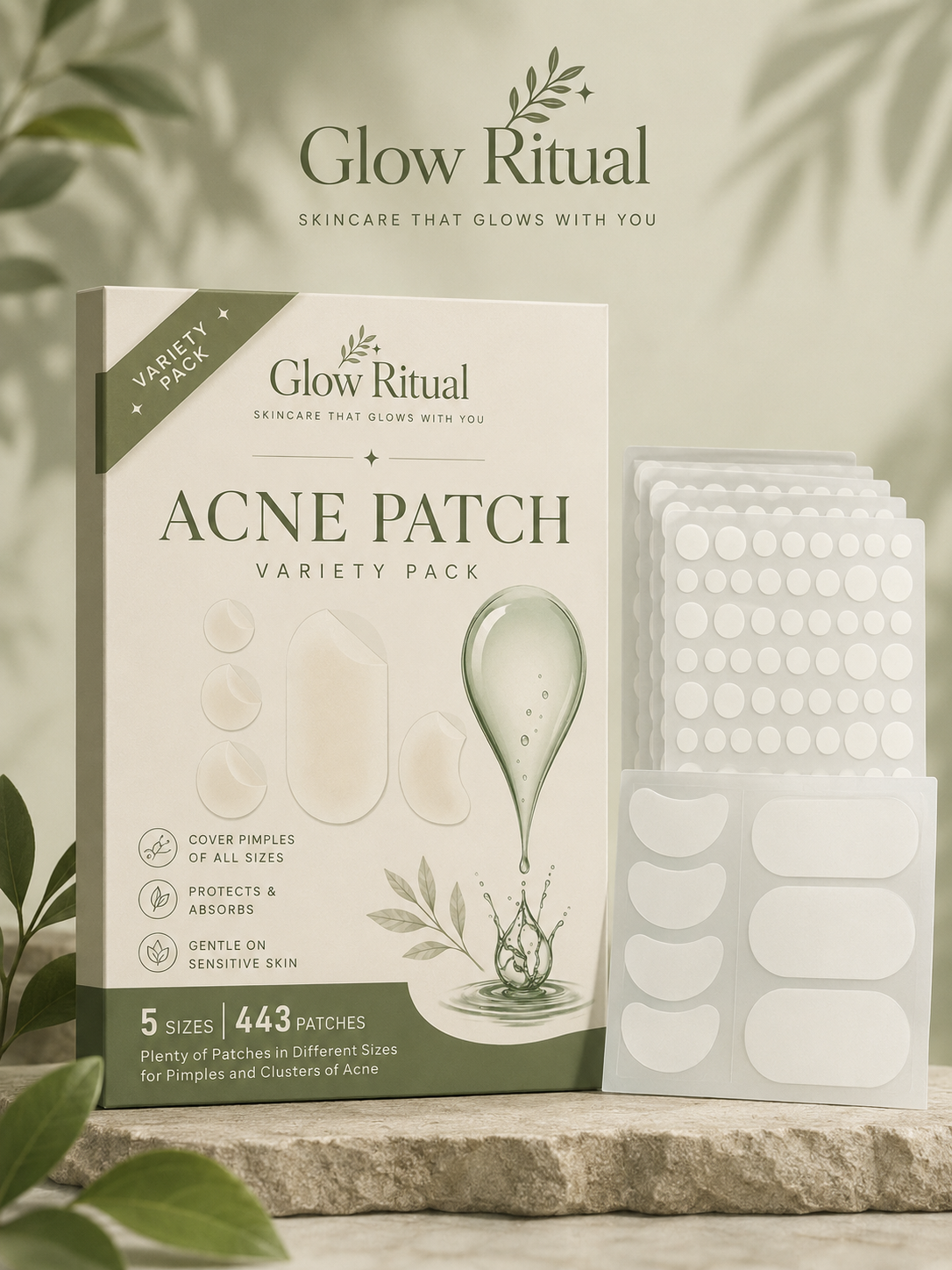 Glow Ritual™ HydroClear Pimple Patches (443 Count)